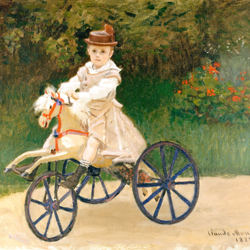 Jean Monet on His Hobby Horse (1872) by Claude Monet