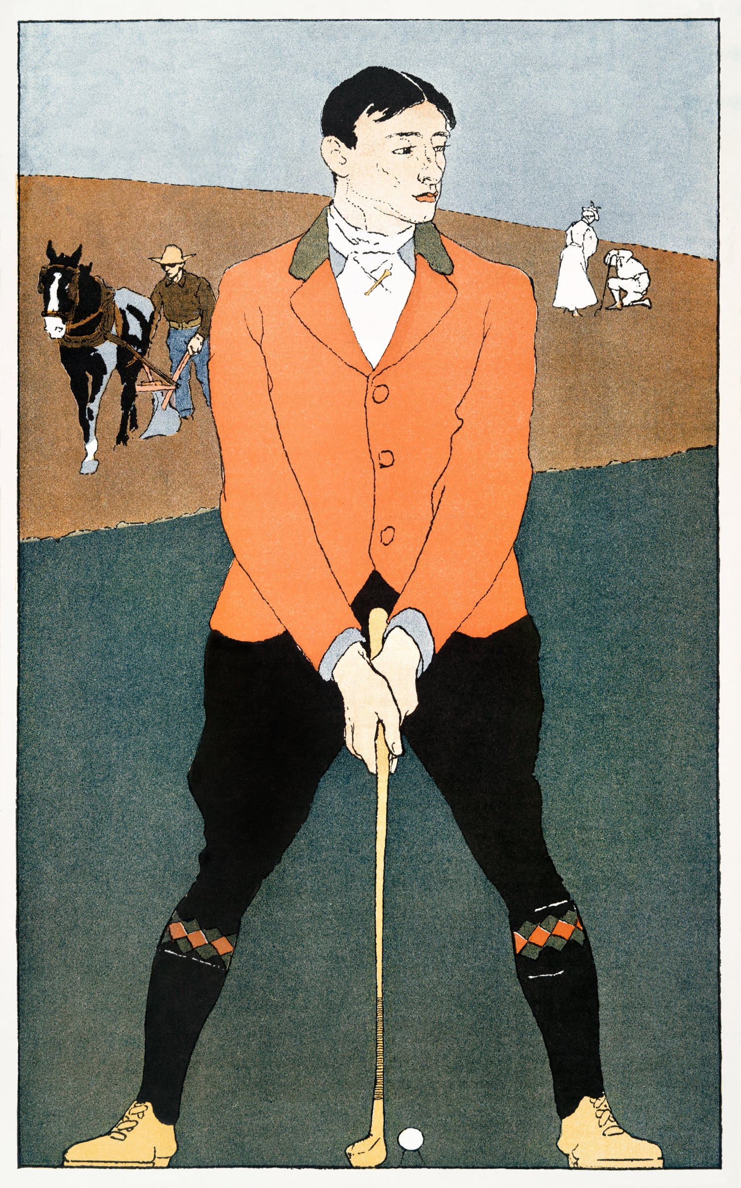 Golf Player (1898) by Edward Penfield