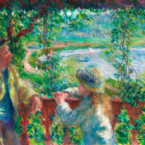 Near the Lake (1879-1890) by Pierre-Auguste Renoir