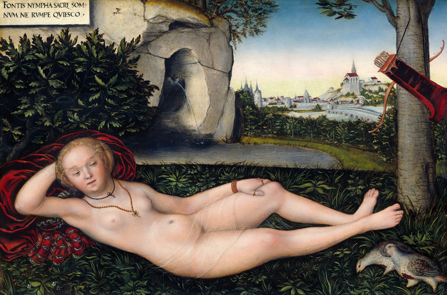 The Nymph of the Spring (after 1537) by Lucas Cranach