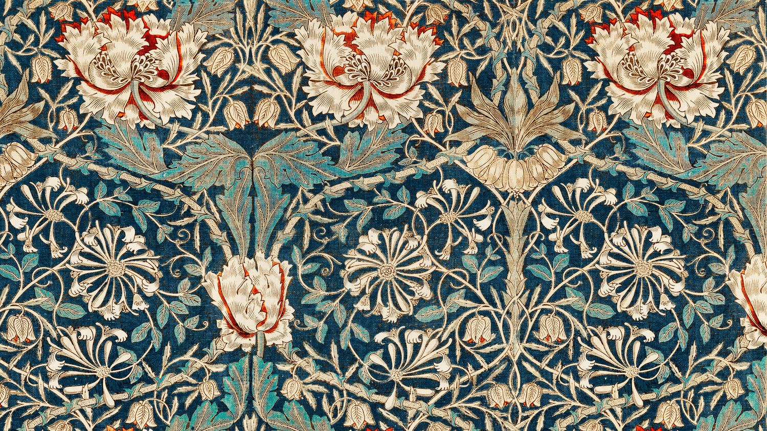 Honeysuckle design (1860) by William Morris