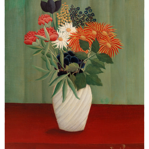 Bouquet of Flowers with China Asters and Tokyos (c.1900-1910) by Henri Rousseau