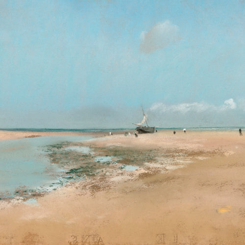 Beach at Low Tide (Mouth of the River) (1869) by Edgar Degas