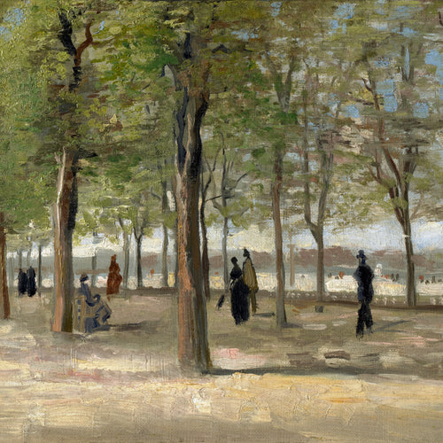 Terrace in the Luxembourg Gardens (1886) by Vincent van Gogh