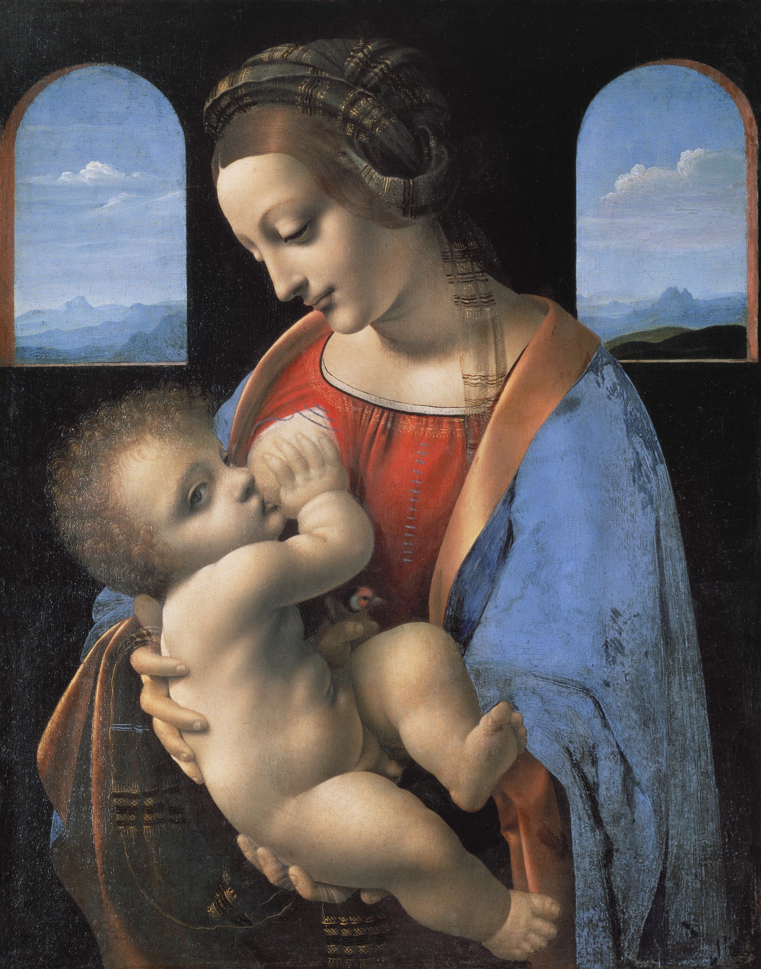 Madonna Litta (mid 1490s) by Leonardo da Vinci