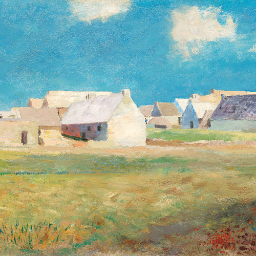 Breton Village (ca.1860-1870) by Odilon Redon