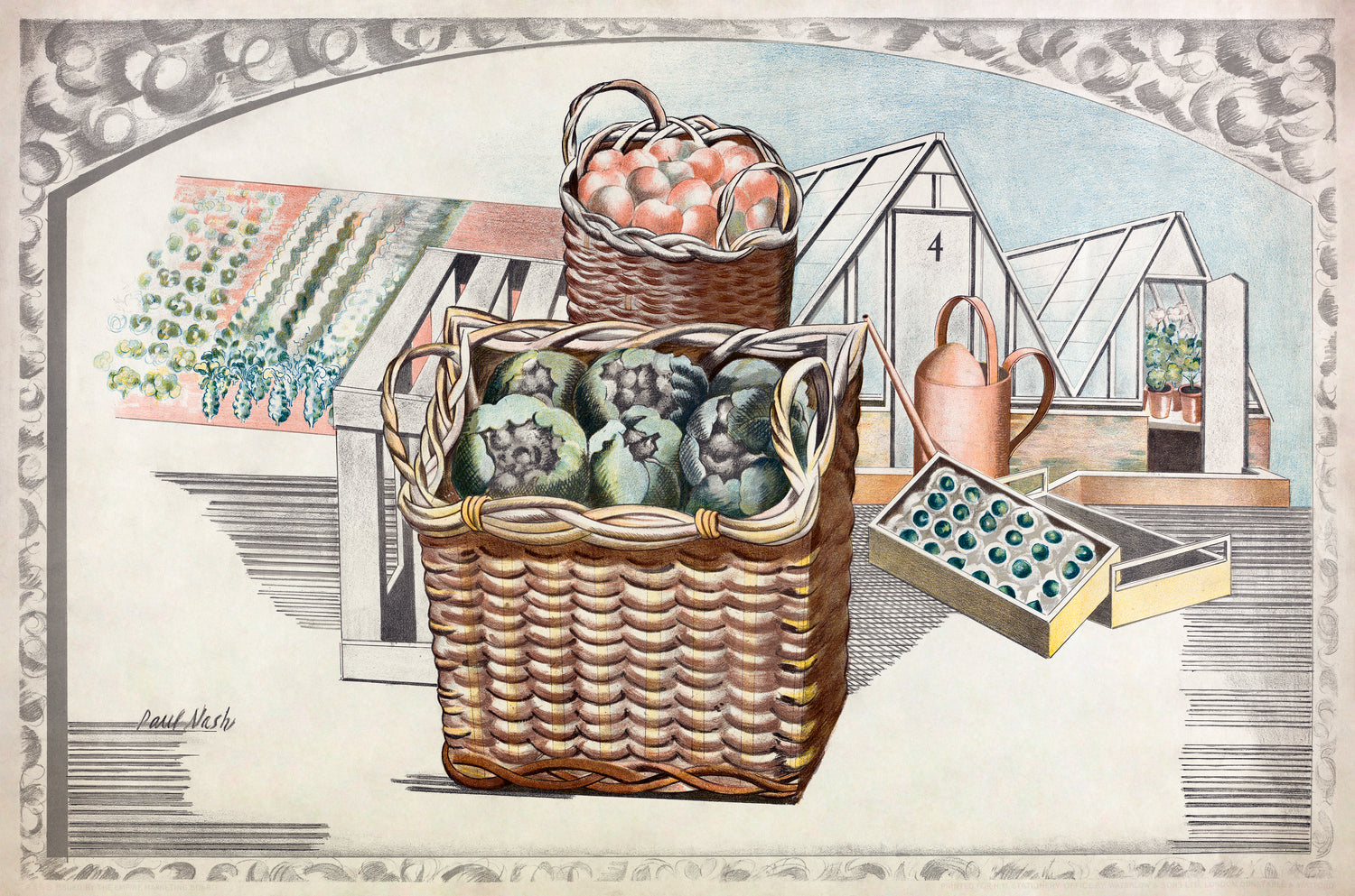 Fruits and Vegetables (1930) by Paul Nash