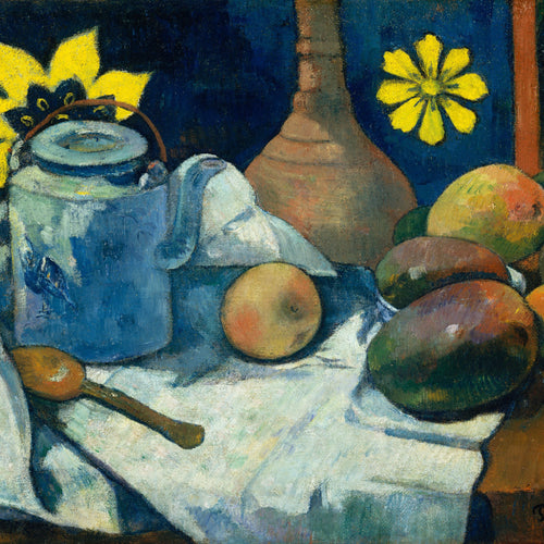 Still Life with Teapot and Fruit (1896) by Paul Gauguin