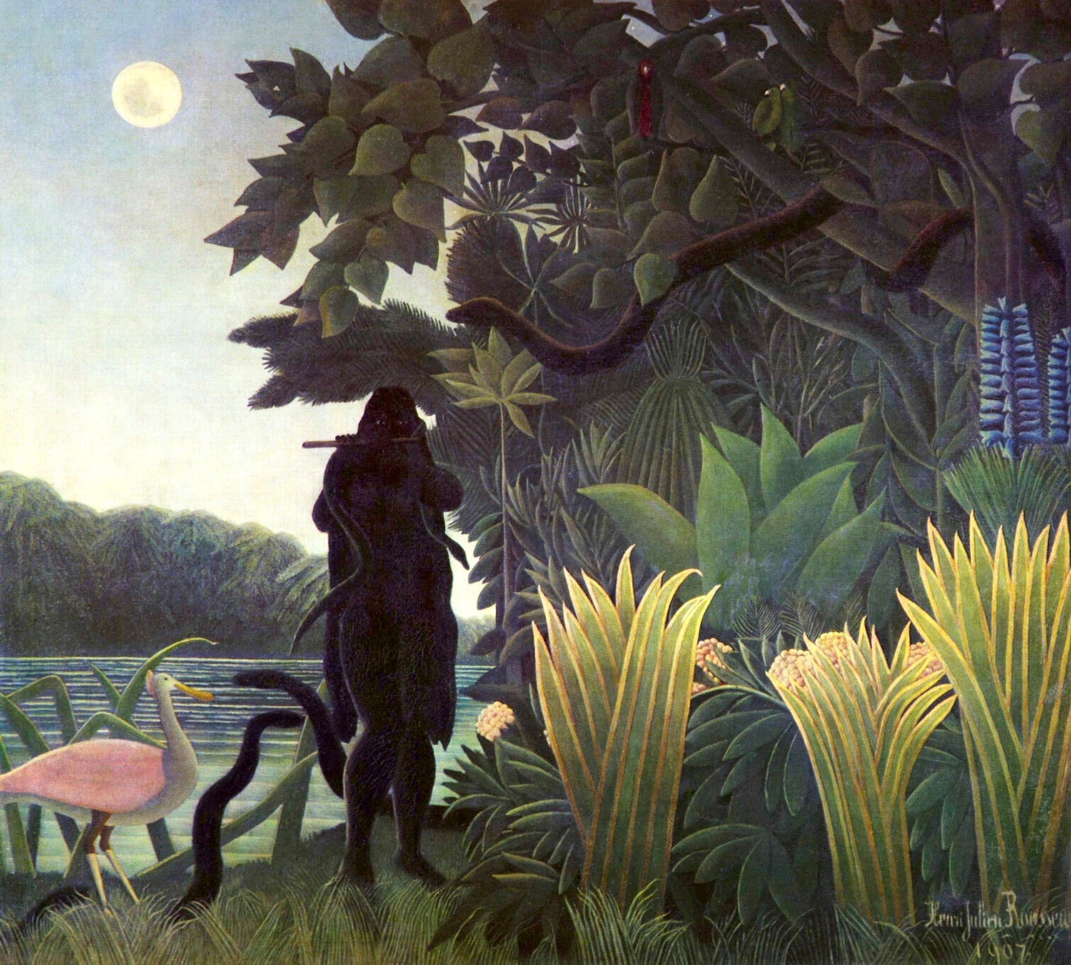 The Snake Charmer (1907) by Henri Rousseau