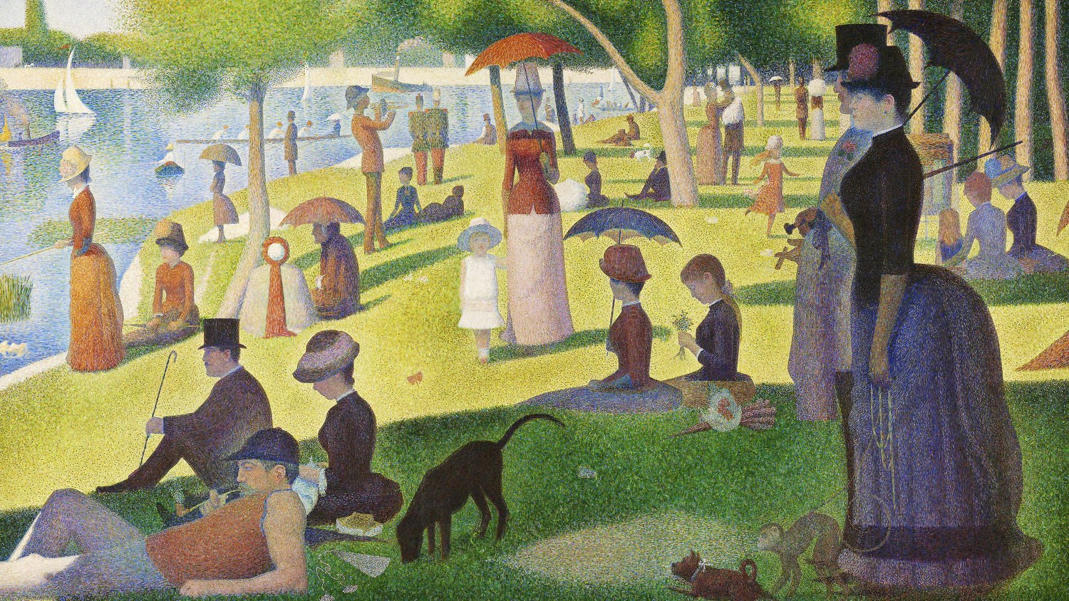 A Sunday on La Grande Jatte (1884) by Seurat