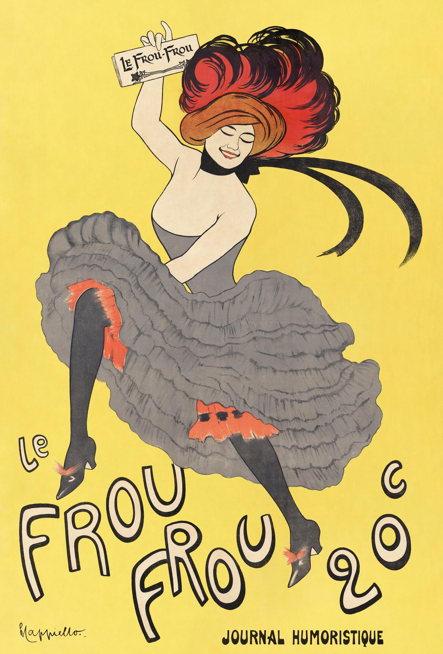 Le Frou Frou 20', journal humoristique (1899) by Leonetto Cappiello