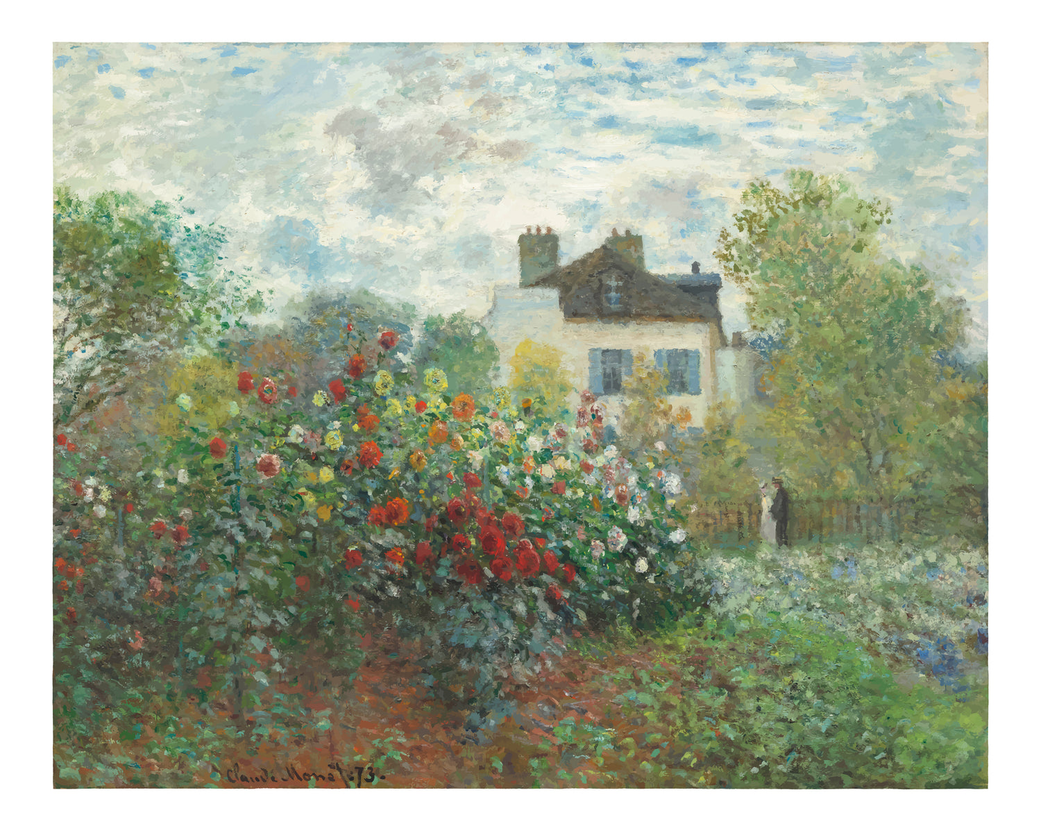 The Artist's Garden in Argenteuil (1873) by Claude Monet