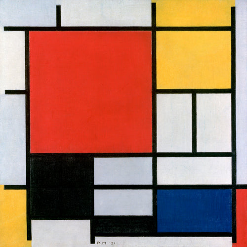 Composition with Red, Yellow, Blue, and Black (1921) by Piet Mondrian