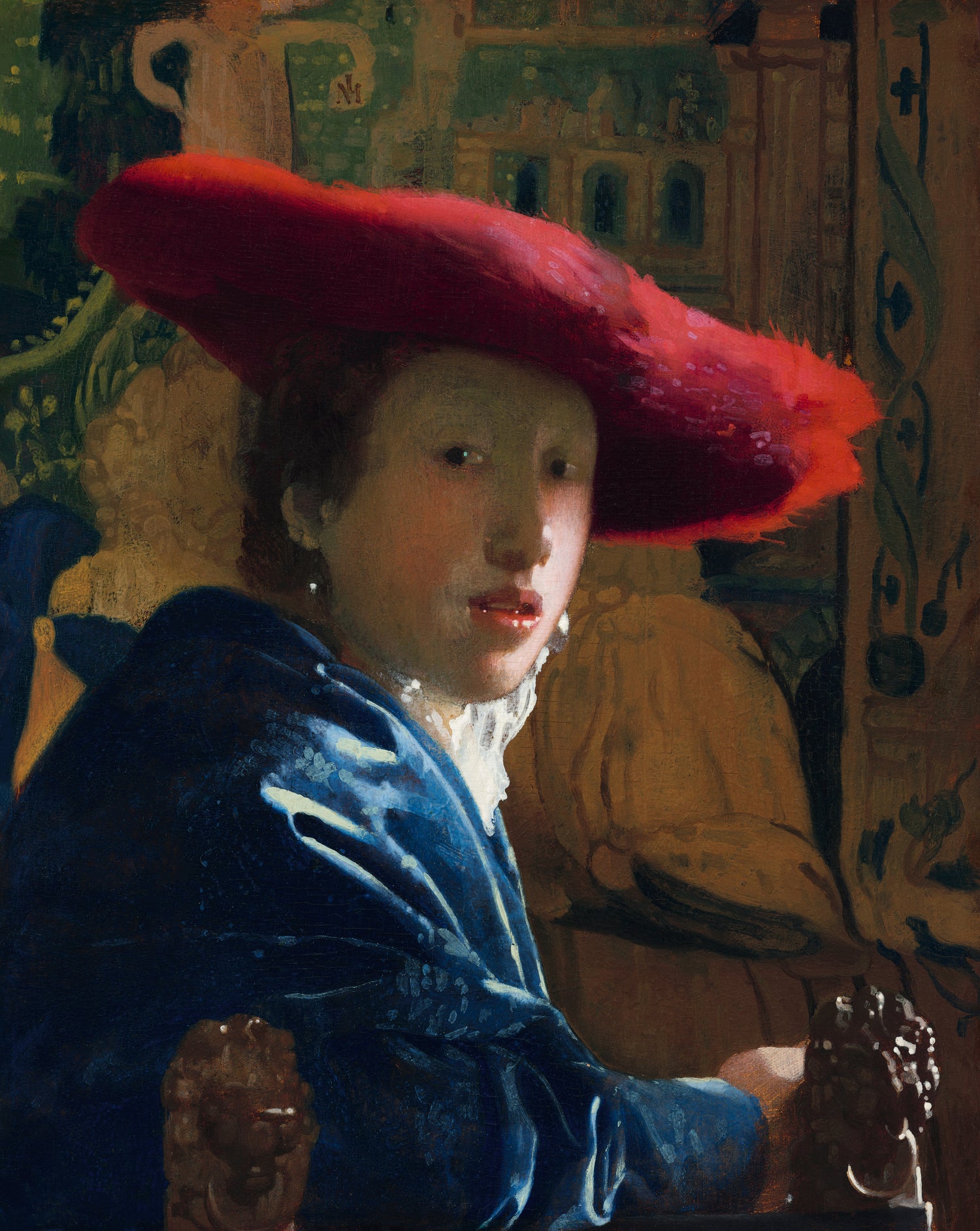 Girl with the Red Hat (ca. 1665-1666) by Johannes Vermeer