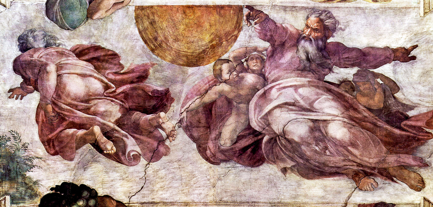 Fresco in the Sistine Chapel (1508-1512) by Michelangelo Buonarroti