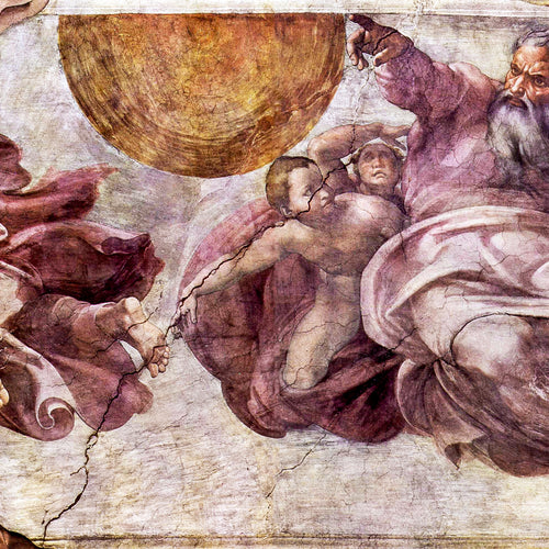 Fresco in the Sistine Chapel (1508-1512) by Michelangelo Buonarroti