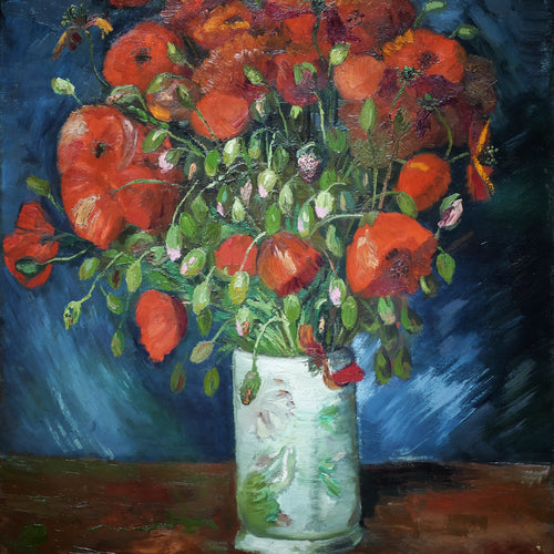 Vase with Poppies (1886) by Vincent van Gogh