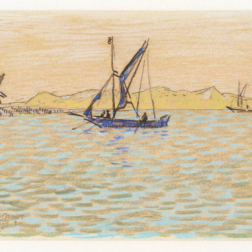 Sailing boats off the coast of Domburg (1907) by Jan Toorop