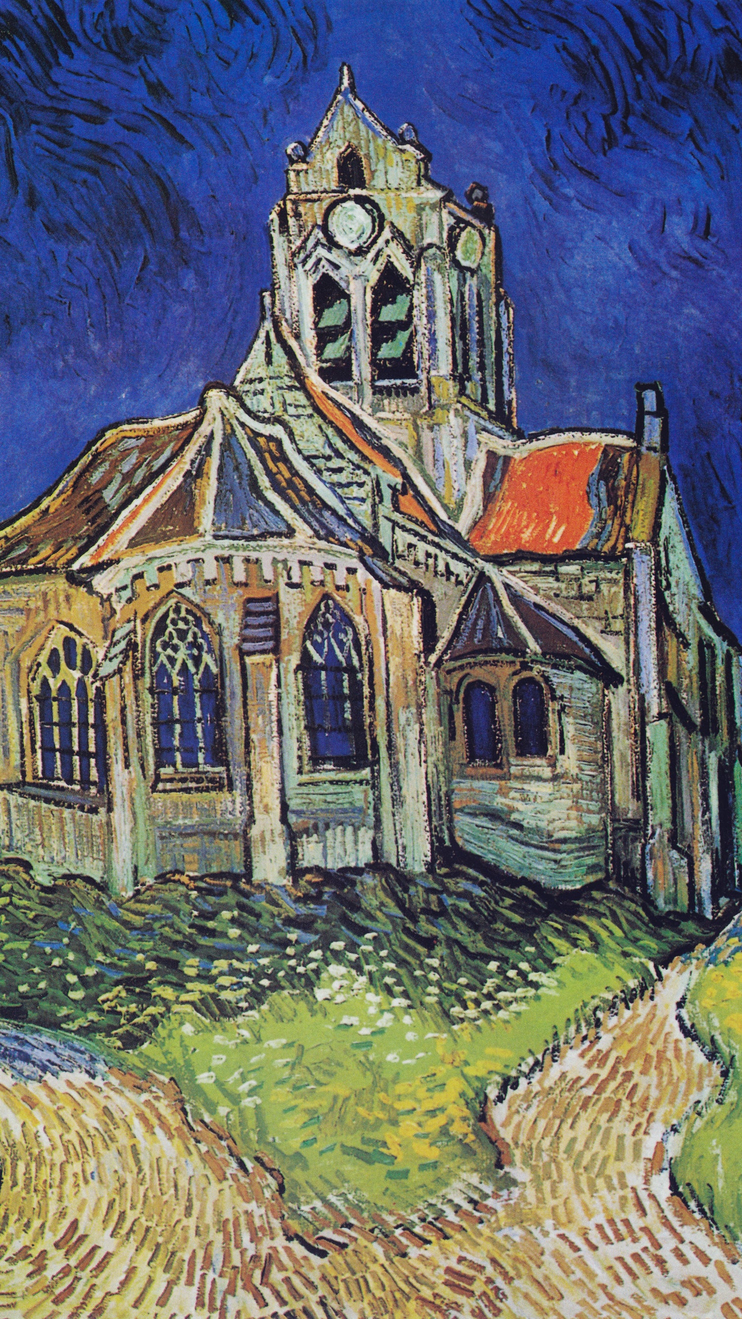 The Church at Auvers (1890) by Vincent van Gogh