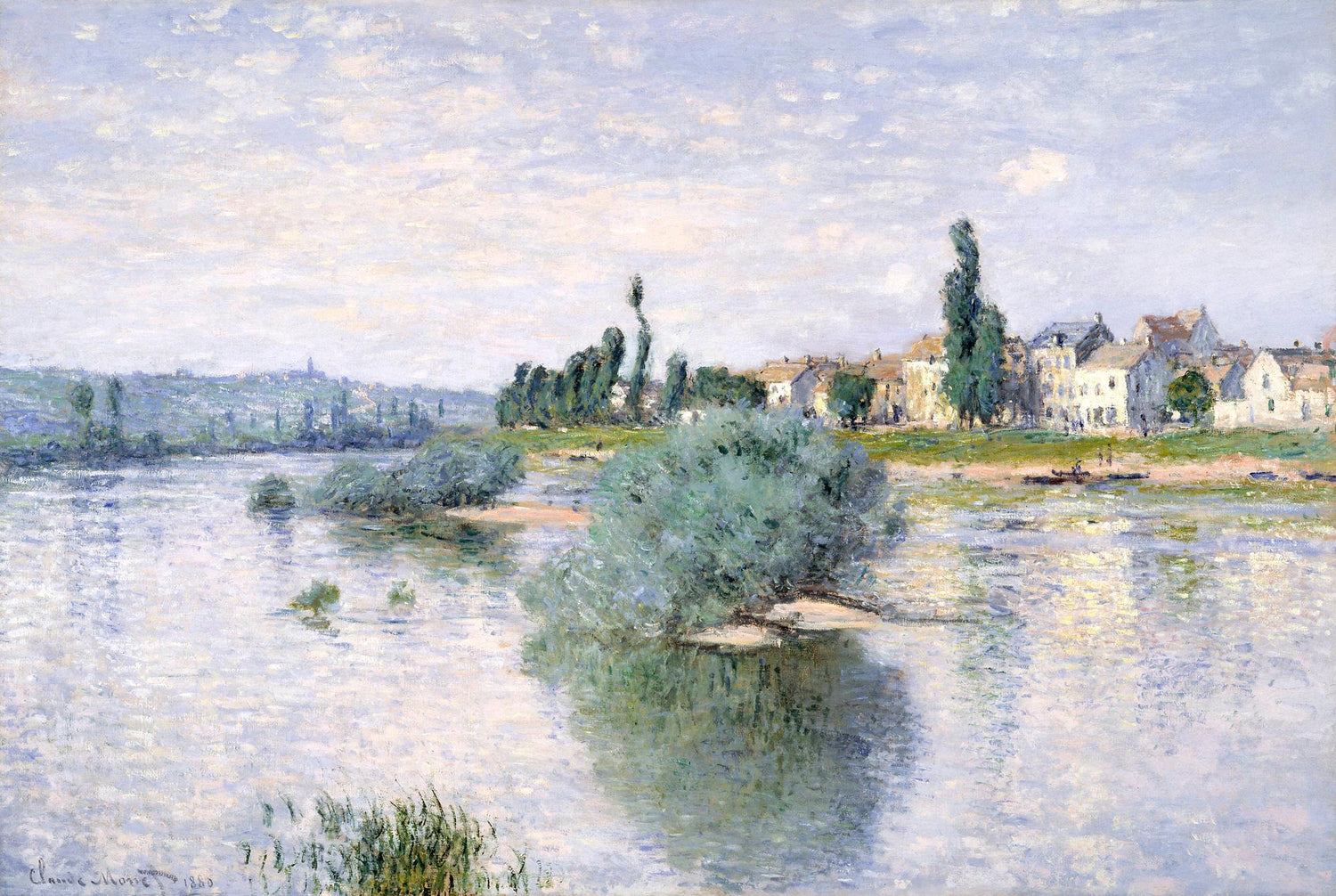 The Seine at Lavacourt (1880) by Claude Monet