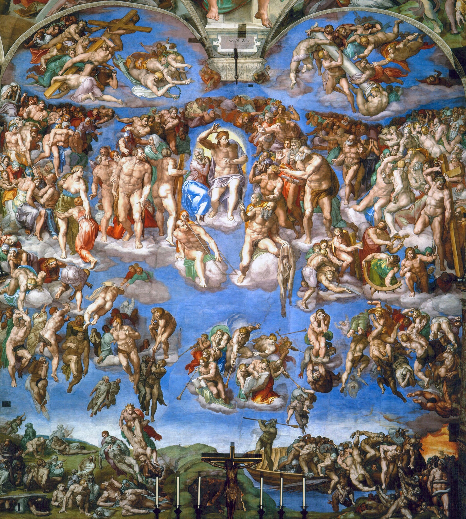 The Last Judgment (1536-1541) by Michelangelo Buonarroti