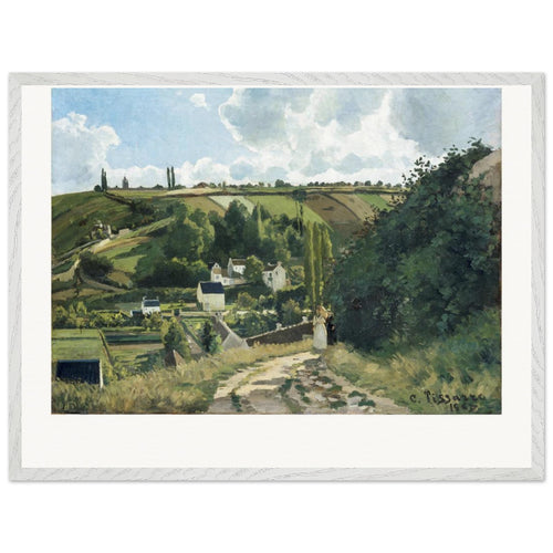 Jalais Hill, Pontoise (1867) by Camille Pissarro. Archival Print on Museum Quality Matte Paper. Premium Wood Framed Wall Art. Original Aspect Ratio