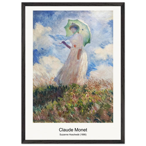 Suzanne Hoschedé (1886) by Claude Monet. Archival Print on Museum Quality Matte Paper. Premium Wood Framed Wall Art. Optimised Aspect Ratio.
