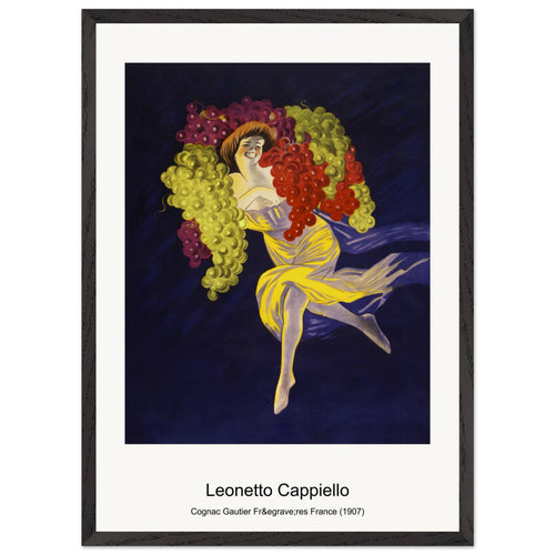 Cognac Gautier Frères France (1907) by Leonetto Cappiello. Archival Print on Museum Quality Matte Paper. Premium Wood Framed Wall Art. Original Aspect Ratio
