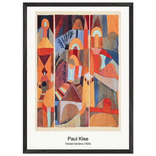 Red green and Violet-Yellow Rhythms (1920) by Paul Klee. Archival Print on Museum Quality Matte Paper. Premium Wood Framed Wall Art. Optimised Aspect Ratio.