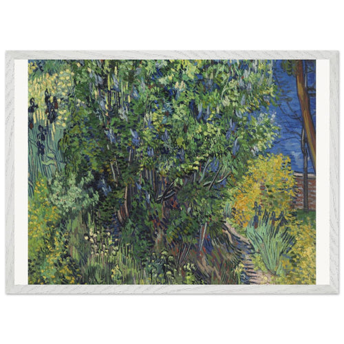 Lilac Bush (1889) by Vincent van Gogh. Archival Print on Museum Quality Matte Paper. Premium Wood Framed Wall Art. Optimised Aspect Ratio.