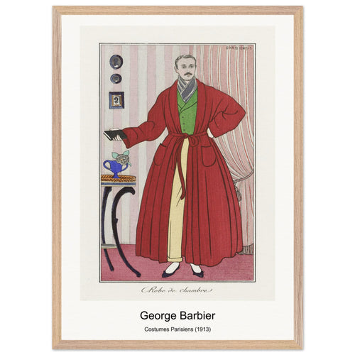 Costumes Parisiens (1913) by George Barbier. Archival Print on Museum Quality Matte Paper. Premium Wood Framed Wall Art. Optimised Aspect Ratio.