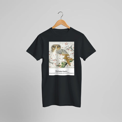 European Elk (ca. 1820–1834) by Peter Rindisbacher. Custom Print on a 100% Airlume Combed and Ring-Spun Cotton Unisex Crewneck T-shirt Optimised Aspect Ratio.