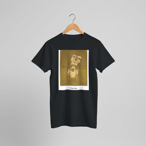 The Seafarers (1923) by Paul Klee. Custom Print on a 100% Airlume Combed and Ring-Spun Cotton Unisex Crewneck T-shirt Optimised Aspect Ratio.