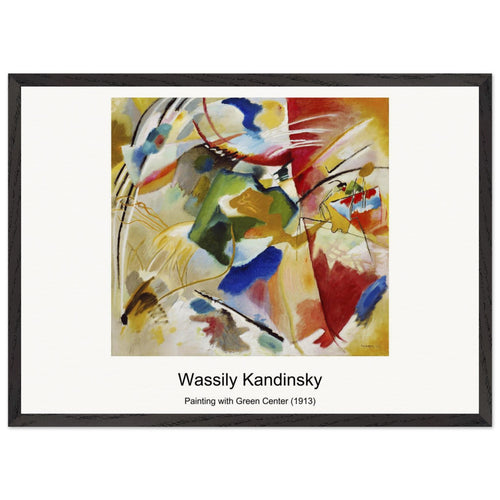 Improvisation No. 30 (1913) by Wassily Kandinsky. Archival Print on Museum Quality Matte Paper. Premium Wood Framed Wall Art. Original Aspect Ratio