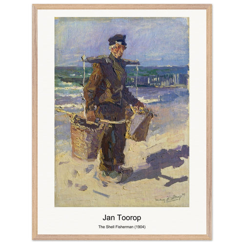The Shell Fisherman (1904) by Jan Toorop. Archival Print on Museum Quality Matte Paper. Premium Wood Framed Wall Art. Optimised Aspect Ratio.