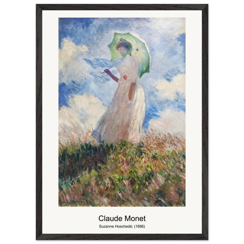 Suzanne Hoschedé; (1886) by Claude Monet. Archival Print on Museum Quality Matte Paper. Premium Wood Framed Wall Art. Original Aspect Ratio