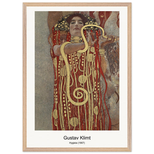 Hygieia (1907) by Gustav Klimt. Archival Print on Museum Quality Matte Paper. Premium Wood Framed Wall Art. Optimised Aspect Ratio.