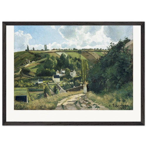 Jalais Hill, Pontoise (1867) by Camille Pissarro. Archival Print on Museum Quality Matte Paper. Premium Wood Framed Wall Art. Original Aspect Ratio