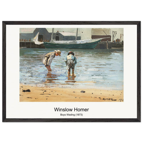 Sunlight and Shadow (1872) by Winslow Homer. Archival Print on Museum Quality Matte Paper. Premium Wood Framed Wall Art. Original Aspect Ratio