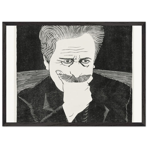 Two male heads (Twee mannenkoppen) (1918) by Samuel Jessurun de Mesquita. Archival Print on Museum Quality Matte Paper. Premium Wood Framed Wall Art. Original Aspect Ratio