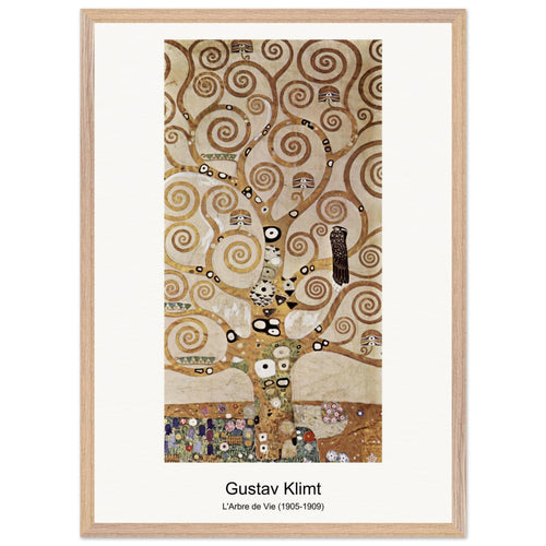 L'Arbre de Vie (1905-1909) by Gustav Klimt. Archival Print on Museum Quality Matte Paper. Premium Wood Framed Wall Art. Original Aspect Ratio