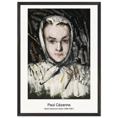 wife (1877) by Paul Cézanne. Archival Print on Museum Quality Matte Paper. Premium Wood Framed Wall Art. Original Aspect Ratio