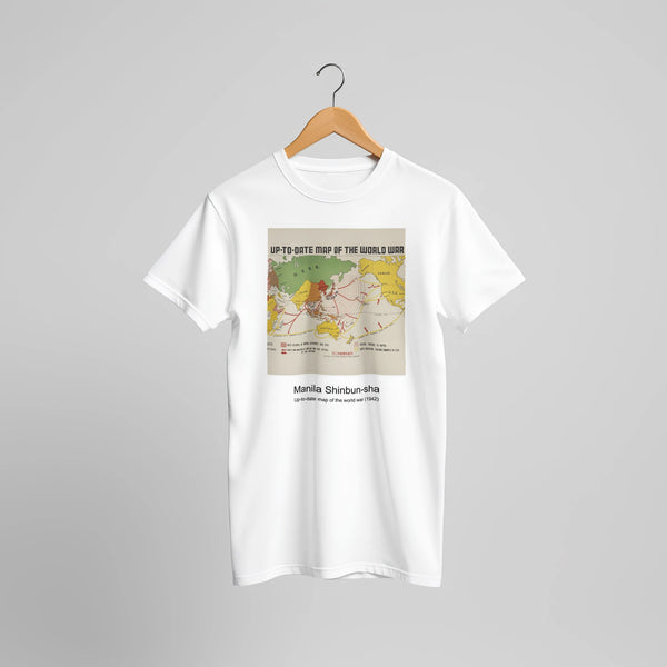 A Map of Australia (1930) by MacDonald Gill. Custom Print on a 100% Airlume Combed and Ring-Spun Cotton Unisex Crewneck T-shirt Original Aspect Ratio