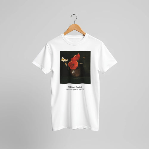 Dovecote at Bellevue (Pigeonnier de Bellevue) (1888-1889) by Pierre-Auguste Renoir. Custom Print on a 100% Airlume Combed and Ring-Spun Cotton Unisex Crewneck T-shirt Original Aspect Ratio