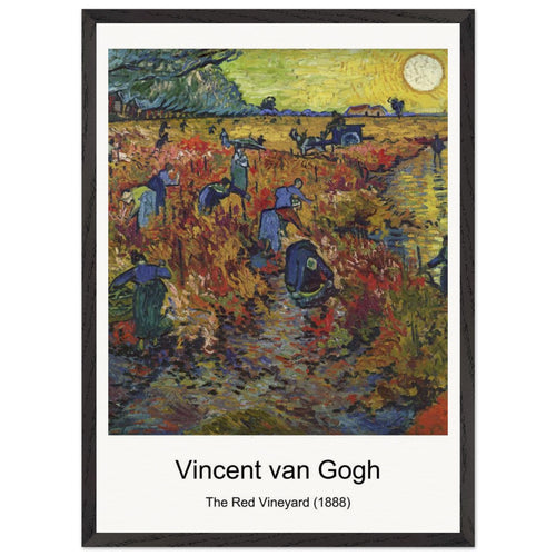 Prisoners Exercising (1890) by Vincent van Gogh. Archival Print on Museum Quality Matte Paper. Premium Wood Framed Wall Art. Original Aspect Ratio