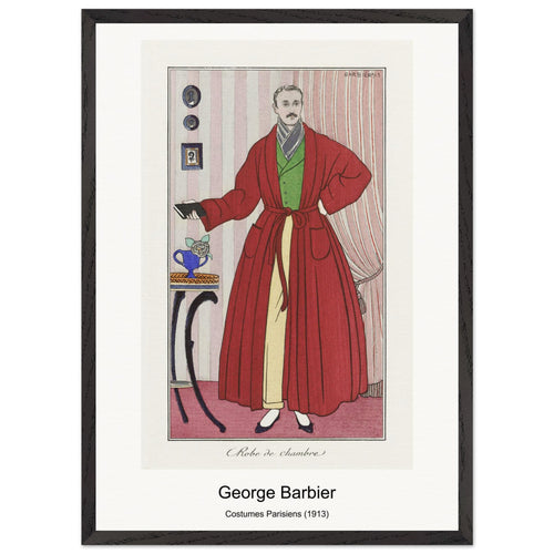 Costumes Parisiens (1913) by George Barbier. Archival Print on Museum Quality Matte Paper. Premium Wood Framed Wall Art. Original Aspect Ratio