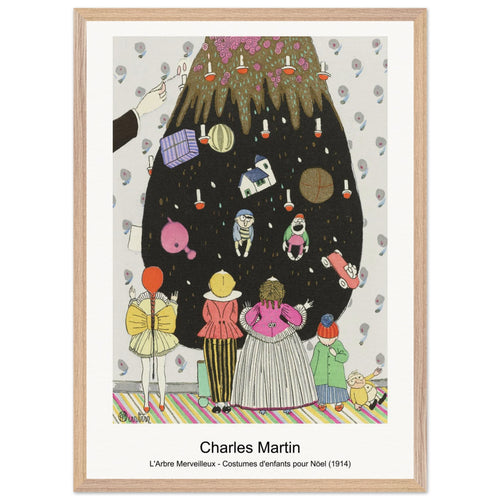 L'Arbre Merveilleux - Costumes d'enfants pour Nöel (1914) by Charles Martin. Archival Print on Museum Quality Matte Paper. Premium Wood Framed Wall Art. Optimised Aspect Ratio.