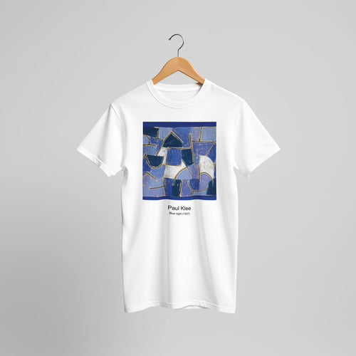 Spirit of the Dead Watching (1892) by Paul Gauguin. Custom Print on a 100% Airlume Combed and Ring-Spun Cotton Unisex Crewneck T-shirt Original Aspect Ratio