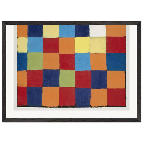 Qu 1' color chart (1930) by Paul Klee. Archival Print on Museum Quality Matte Paper. Premium Wood Framed Wall Art. Original Aspect Ratio