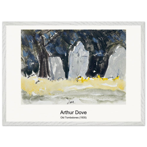 Old Tombstones (1935) by Arthur Dove. Archival Print on Museum Quality Matte Paper. Premium Wood Framed Wall Art. Original Aspect Ratio